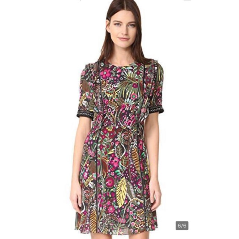 3.1 Phillip Lim Silk Wild Thing Floral Midi Dress